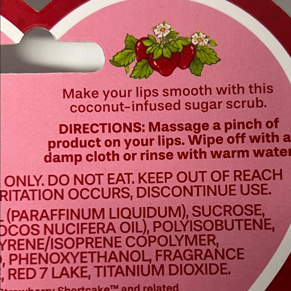Strawberry Shortcake Sugar Lip Scrub - Picture 2 of 2